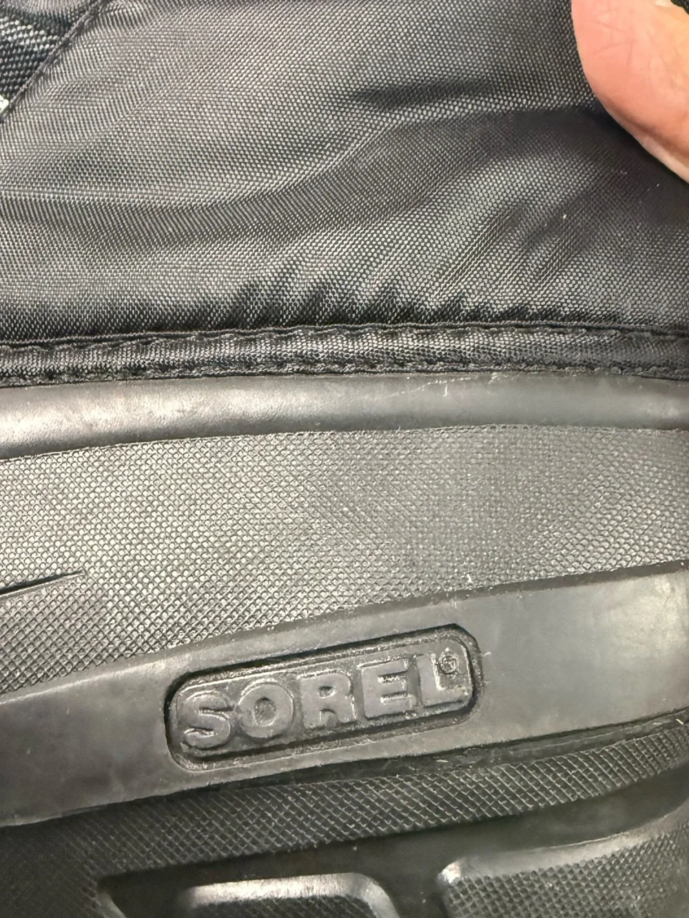 Sorel Unisex Insulated Waterproof Belted Mid Calf Snow Boots Black Size 7